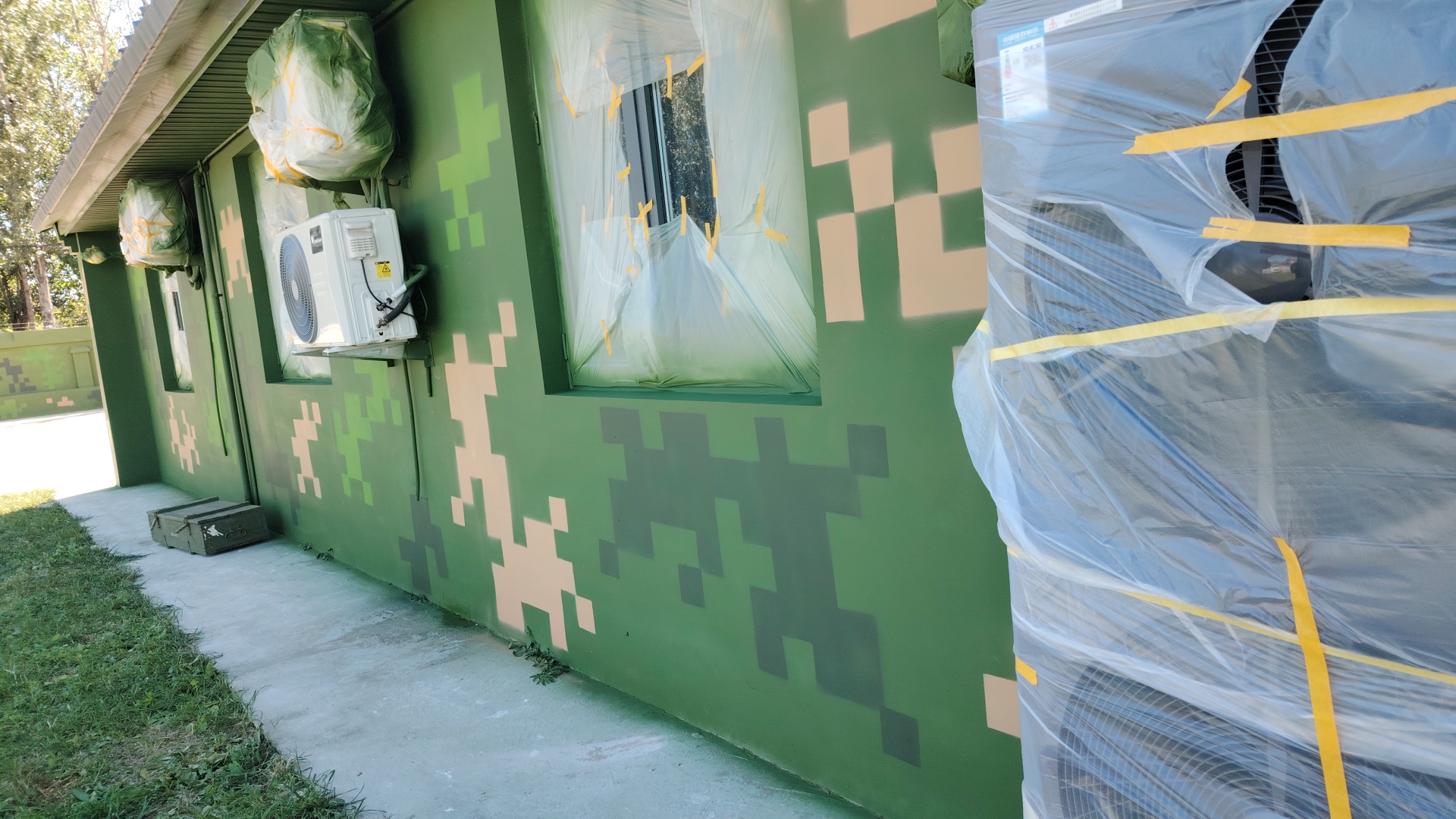 枣庄外墙迷彩漆施工多少钱 伪装迷彩漆  